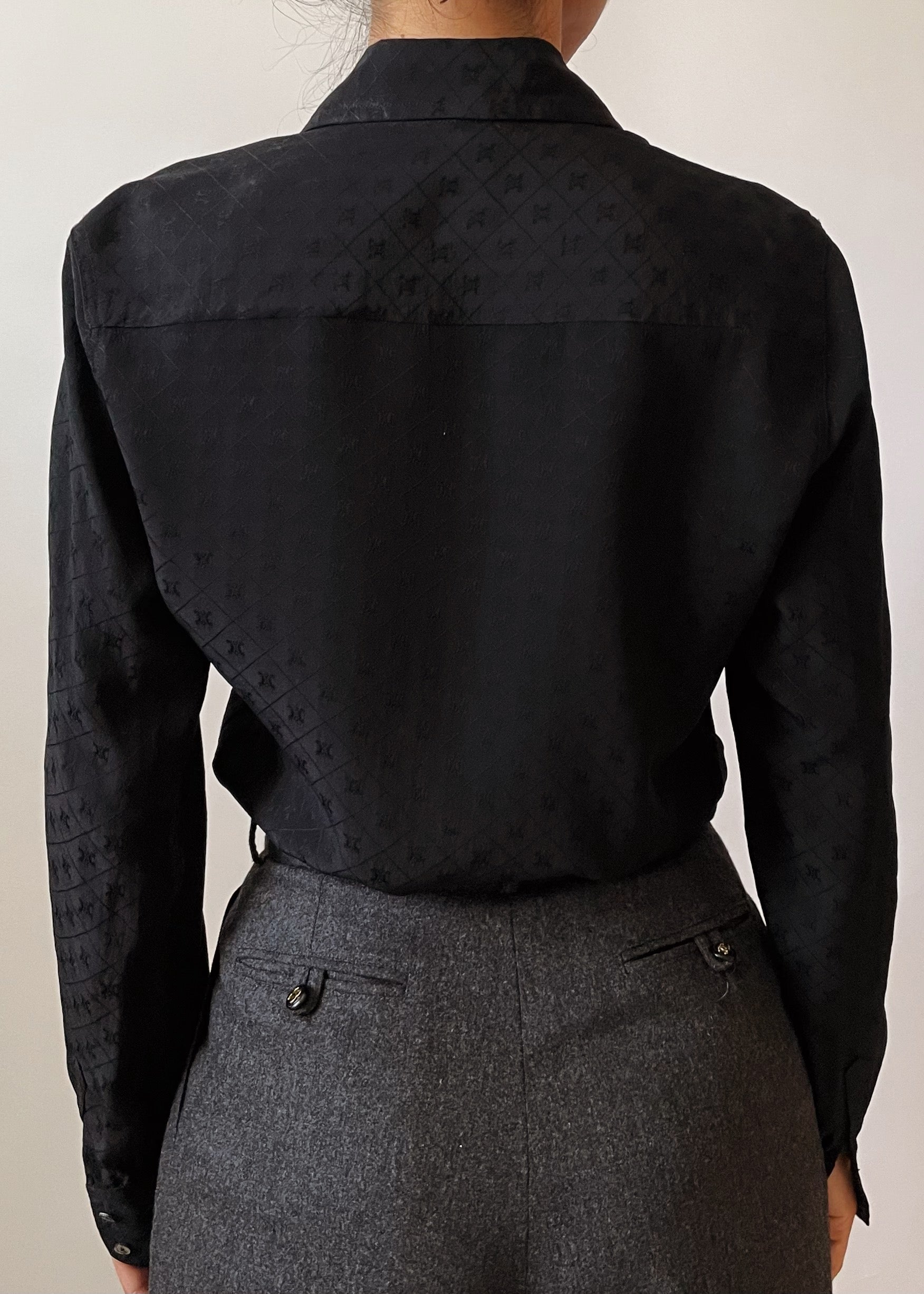 Céline Silk Monogram Blouse