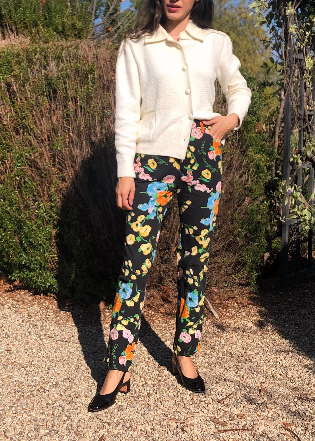 90s Moschino Floral Pants