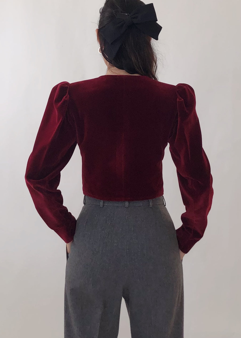 VIntage YSL Velvet Cropped Jacket