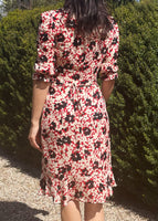 Vintage Moschino Silk Floral Dress