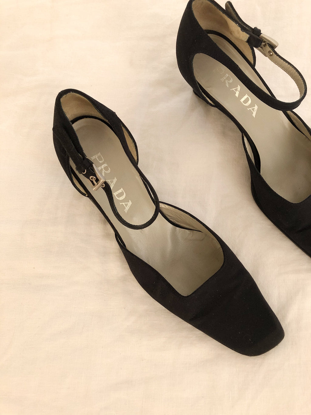 Vintage Prada Silk Heels