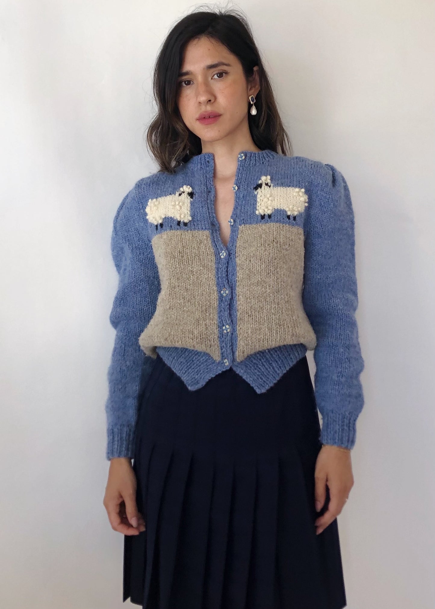 Vintage Wool Black Sheep Cardigan