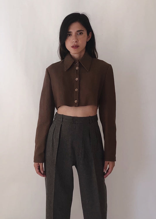Vintage YSL Grey Wool Trousers