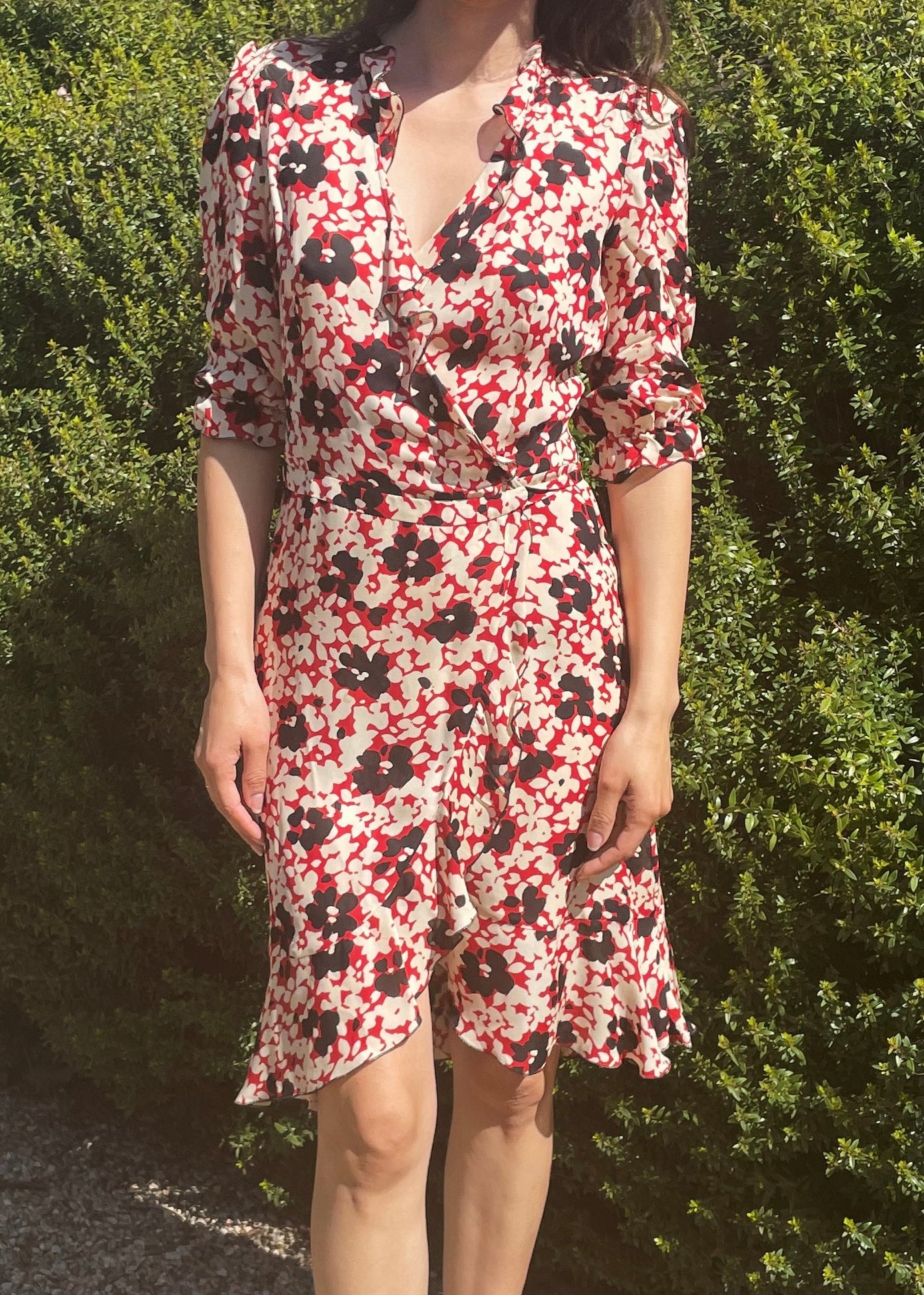 Vintage Moschino Silk Floral Dress