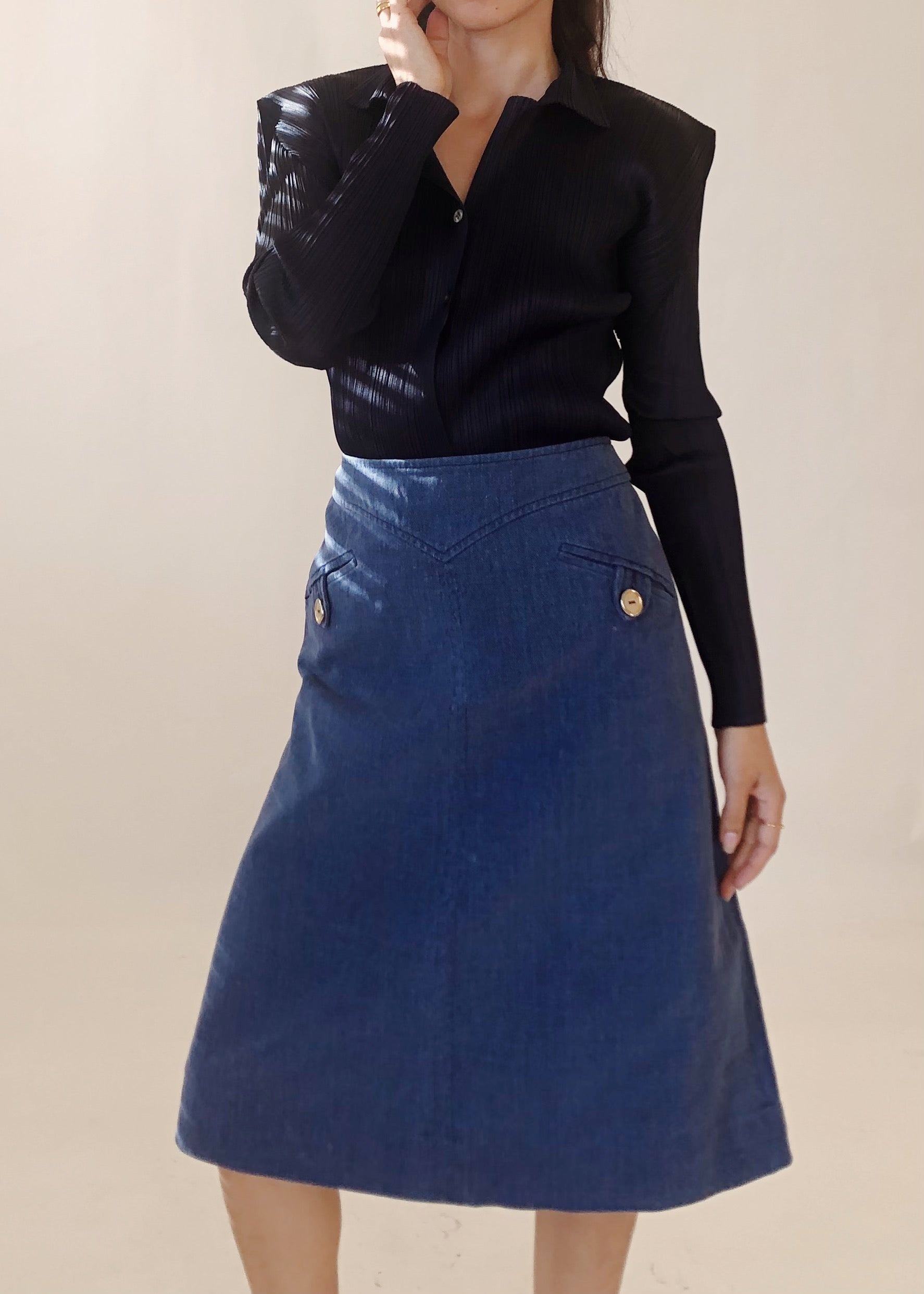 Vintage Céline Denim Skirt
