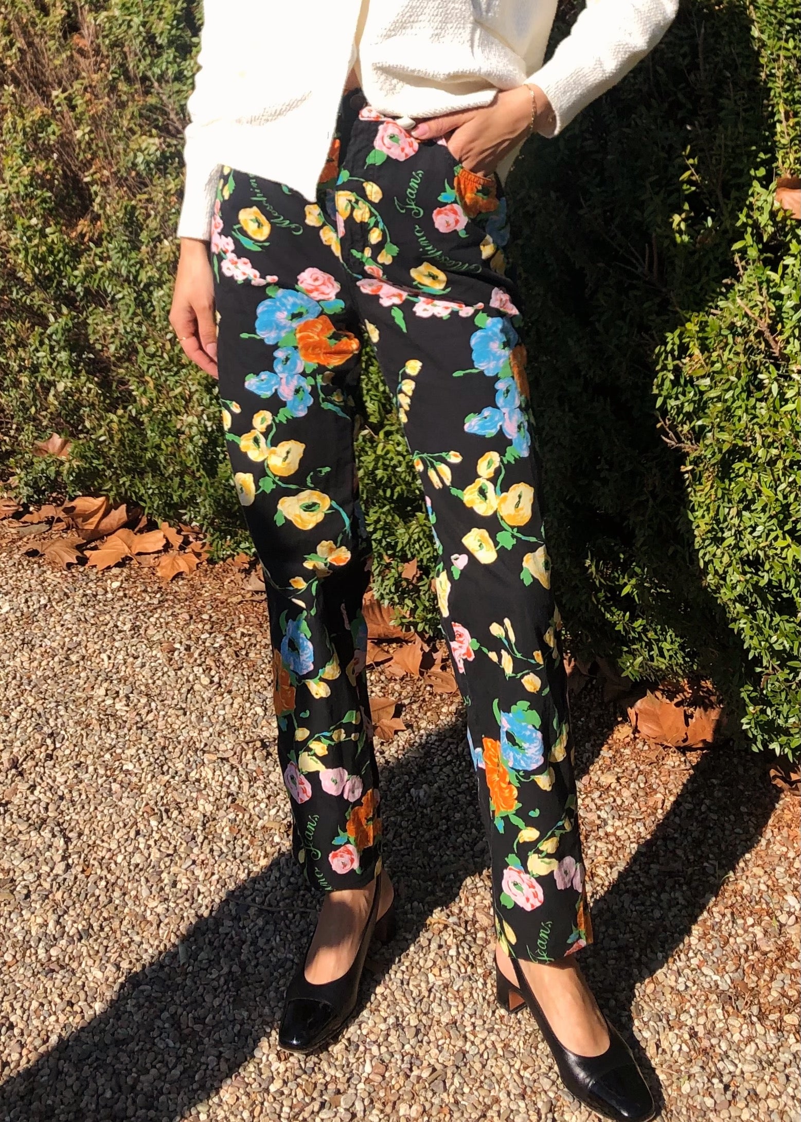 90s Moschino Floral Pants
