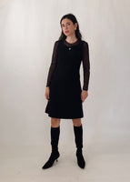Vintage Courrèges Sleeveless Black Dress