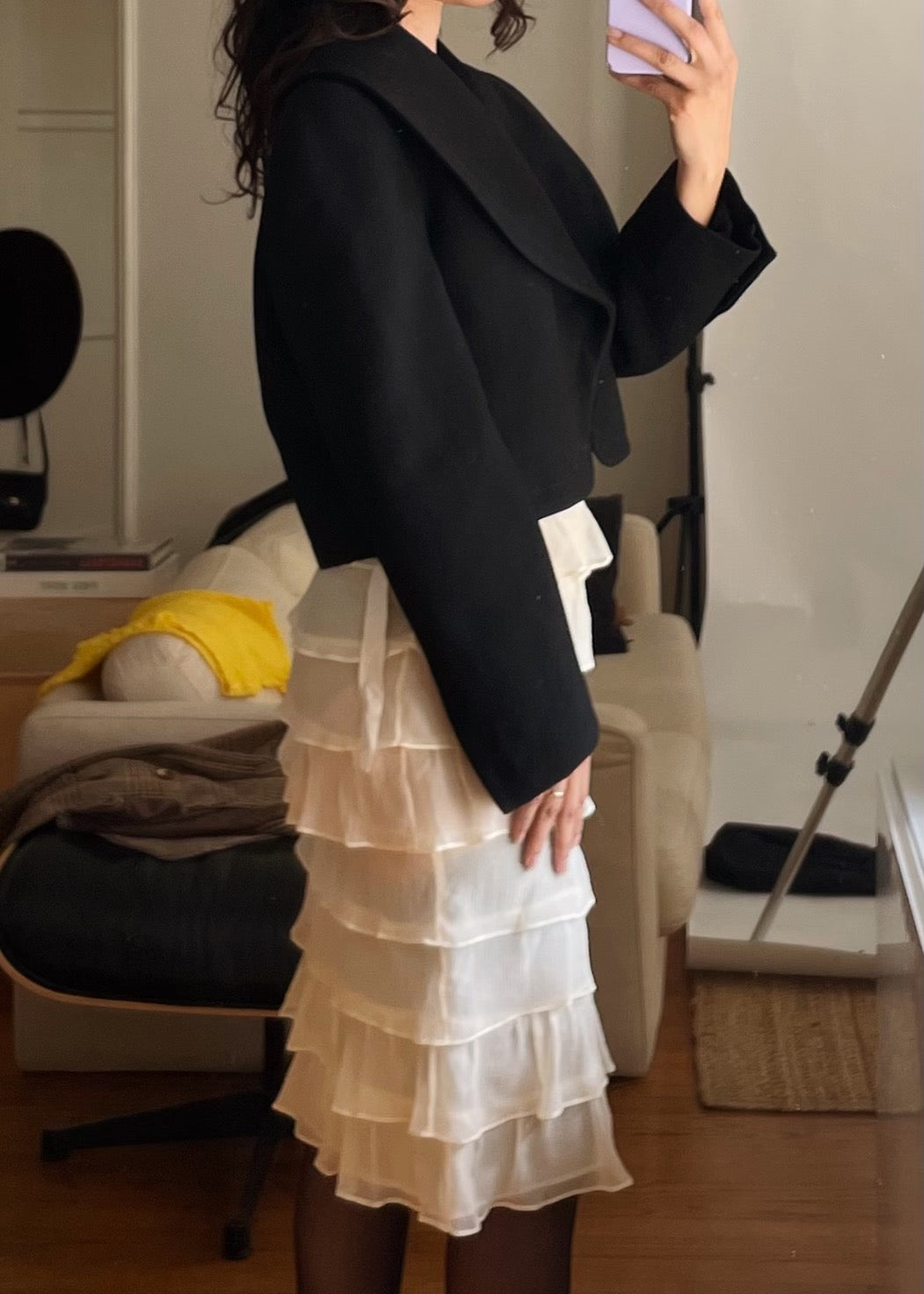 Vintage Oversized Collar Wool Jacket