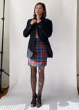 90s Moschino Tartan Mini Skirt