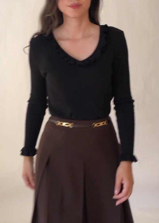 Vintage Celine Wool Skirt