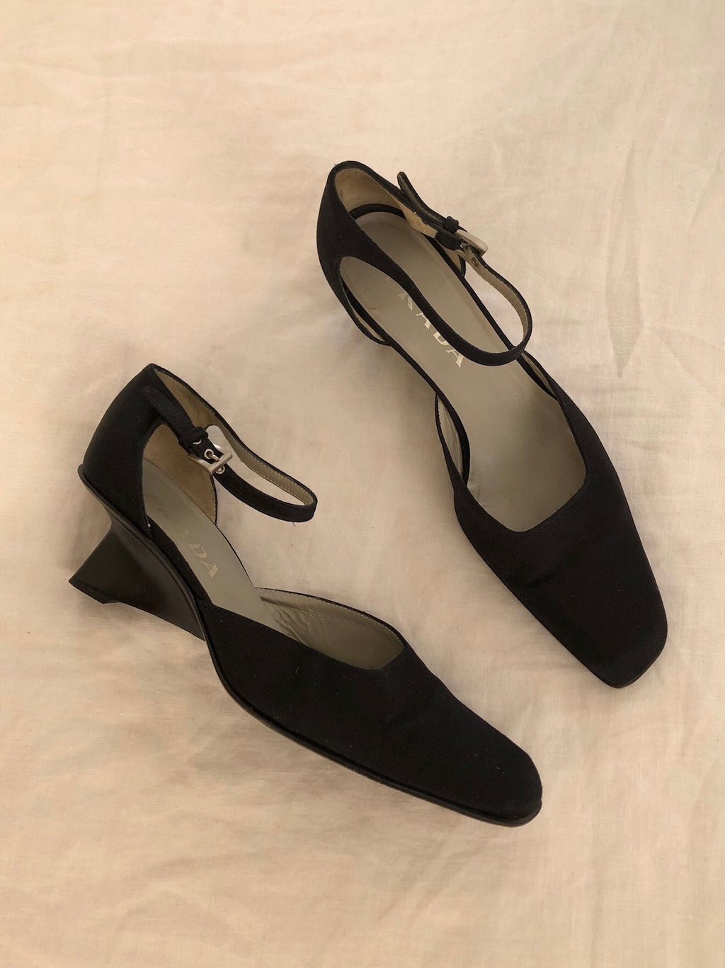 Vintage Prada Silk Heels