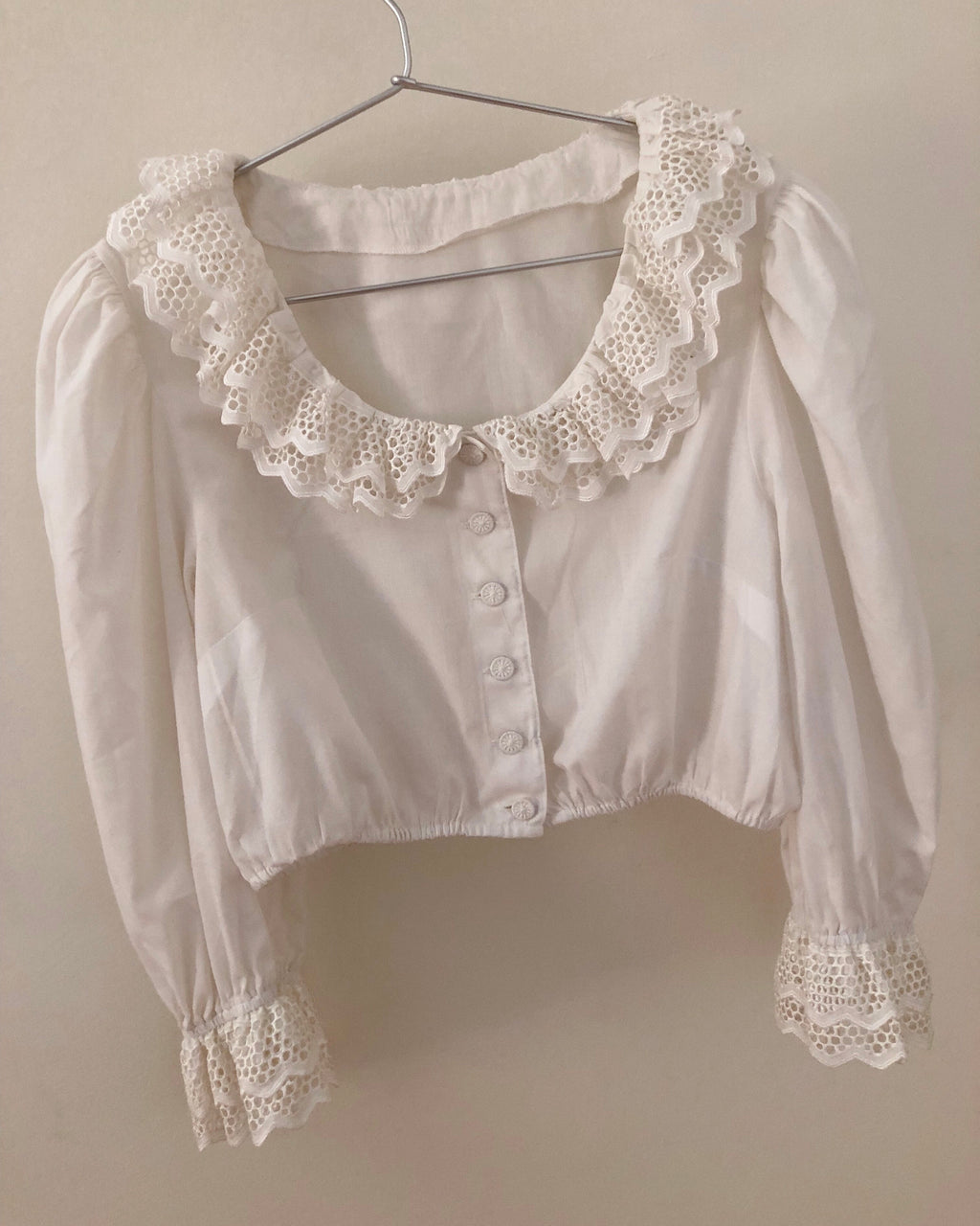 Romantic Cotton Ruffle Top