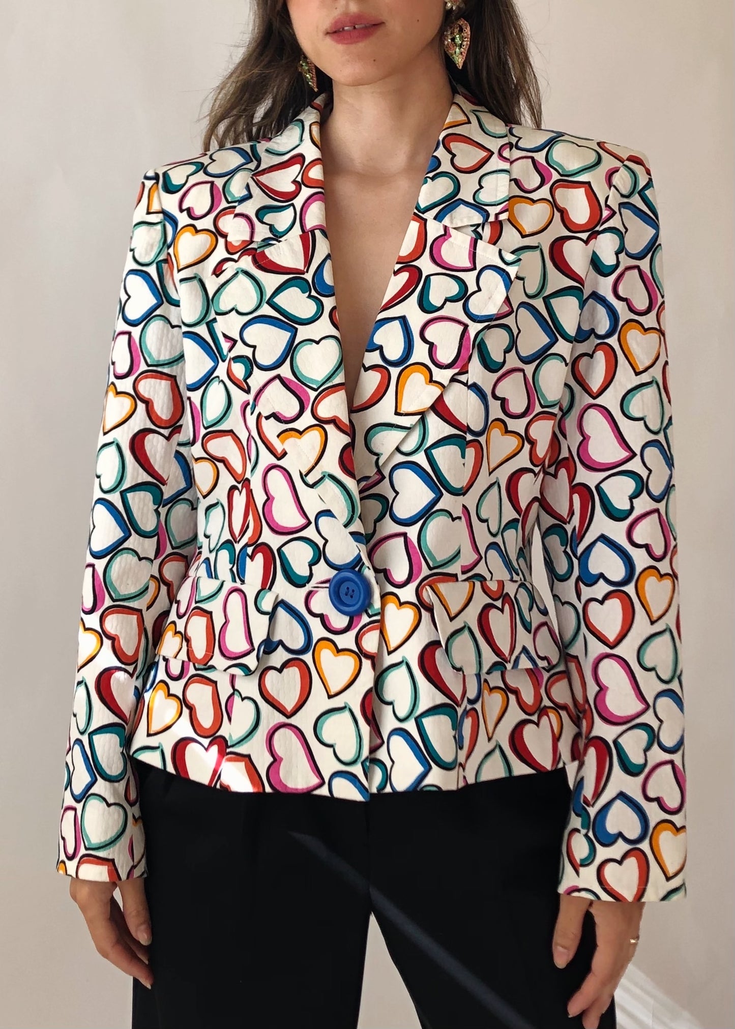 1980s YSL Hearts Jacket