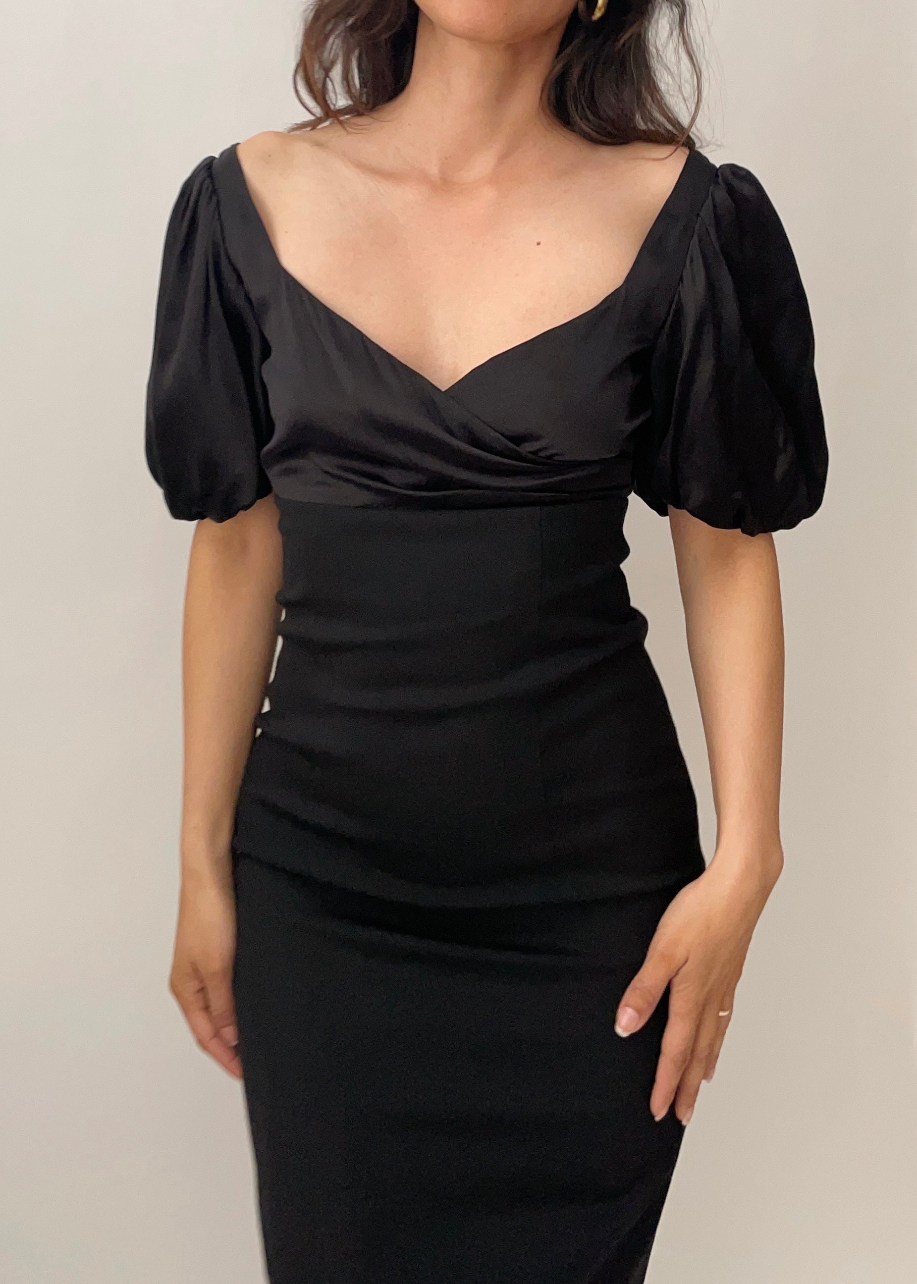 Vintage Moschino Silk Bow Dress